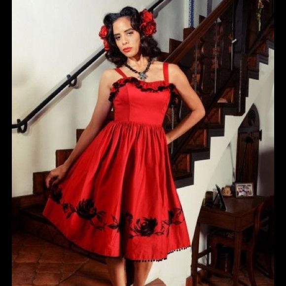 Pinup Couture Dresses & Skirts - Pinup Red Bella Donna Dress